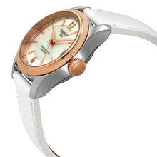 Load image into Gallery viewer, Tissot T-Classic Powermatic 80 Mother of Pearl Silver Dial White Leather Strap Watch For Women - T108.208.26.117.00