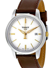 Load image into Gallery viewer, Tissot T Classic Dream White Dial Brown Leather Strap Watch for Men - T033.410.26.011.01