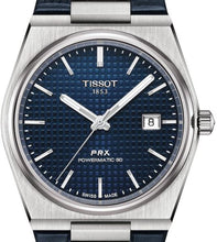 Load image into Gallery viewer, Tissot PRX Powermatic 80 Blue Dial Blue Leather Strap Watch for Men - T137.407.16.041.00