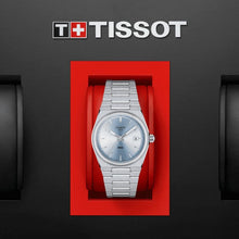 Load image into Gallery viewer, Tissot PRX Light Blue Dial Silver Steel Strap Watch For Women - T137.210.11.351.00