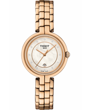 Load image into Gallery viewer, Tissot T Lady Flamingo Mother of Pearl Dial Rose Gold Steel Strap Watch For Women - T094.210.33.116.02