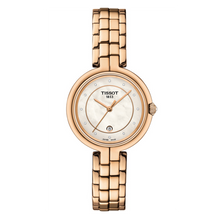 Load image into Gallery viewer, Tissot T Lady Flamingo Mother of Pearl Dial Rose Gold Steel Strap Watch For Women - T094.210.33.116.02