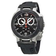 Load image into Gallery viewer, Tissot T Race Chronograph Black Dial Black Rubber Strap Watch for Men - T048.417.27.057.00