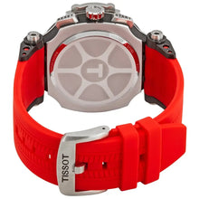 Load image into Gallery viewer, Tissot T Race Chronograph Black Dial Red Silicone Strap Watch For Men - T115.417.27.051.00