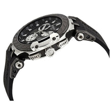 Load image into Gallery viewer, Tissot T Race Chronograph Anthracite Black Dial Black Silicone Strap Watch For Men - T115.417.27.061.00