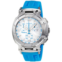 Load image into Gallery viewer, Tissot T Race Chronograph White Dial Brown Rubber Strap Watch for Women - T048.217.17.017.02