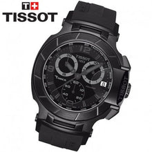 Load image into Gallery viewer, Tissot T Race Chronograph Black Dial Black Rubber Strap Watch for Men - T048.417.37.057.00