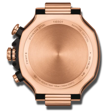 Load image into Gallery viewer, Tissot T Race Chronograph Black Dial Black Silicone Strap Watch For Men - T115.417.37.051.00