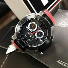 Load image into Gallery viewer, Tissot T Race Chronograph Black Dial Red Rubber Strap Watch for Men - T048.417.27.057.01