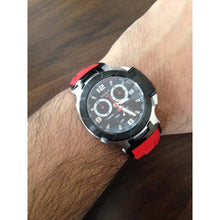 Load image into Gallery viewer, Tissot T Race Chronograph Black Dial Red Rubber Strap Watch for Men - T048.417.27.057.01