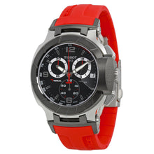 Load image into Gallery viewer, Tissot T Race Chronograph Black Dial Red Rubber Strap Watch for Men - T048.417.27.057.01