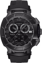 Load image into Gallery viewer, Tissot T Race Chronograph Black Dial Black Rubber Strap Watch for Men - T048.417.37.057.00