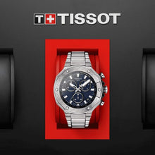 Load image into Gallery viewer, Tissot T Race Chronograph Blue Dial Silver Steel Strap Watch For Men - T141.417.11.041.00