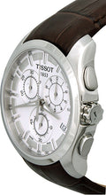 Load image into Gallery viewer, Tissot Couturier Chronograph White Dial Brown Leather Strap Watch For Men - T035.617.16.031.00