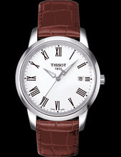 Load image into Gallery viewer, Tissot T Classic Dream White Dial Brown Leather Strap Watch for Men - T033.410.26.011.01