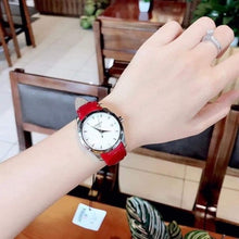 Load image into Gallery viewer, Tissot Couturier Lady Silver Dial Red Leather Strap Watch for Women - T035.210.16.031.01