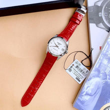 Load image into Gallery viewer, Tissot Couturier Lady Silver Dial Red Leather Strap Watch for Women - T035.210.16.031.01