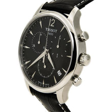Load image into Gallery viewer, Tissot Tradition Chronograph Black Dial Black Leather Strap Watch For Men - T0636171605700