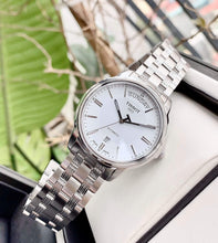 Load image into Gallery viewer, Tissot T Classic Automatic III Day Date White Dial Silver Steel Strap Watch for Men - T065.930.11.031.00