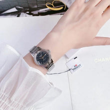 Load image into Gallery viewer, Tissot Carson Automatic Black Dial Silver Steel Strap Watch For Women - T085.207.11.051.00