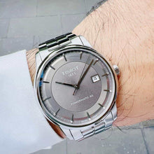 Load image into Gallery viewer, Tissot Luxury Powermatic 80 Grey Dial Silver Steel Strap Watch for Men - T086.407.11.061.00
