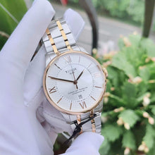 Load image into Gallery viewer, Tissot Chemin des Tourelles Powermatic 80 Helvetic Pride Silver Dial Two Tone Steel Strap Watch for Men - T099.407.22.038.01