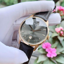 Load image into Gallery viewer, Tissot T Classic Chemin Des Tourelles Powermatic 80 Brown Dial Brown Leather Strap Watch for Men - T099.407.36.447.00