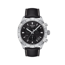 Load image into Gallery viewer, Tissot PR 100 Sport Quartz Chronograph Black Dial Black Leather Strap Watch For Men - T101.617.16.051.00