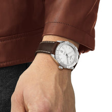 Load image into Gallery viewer, Tissot PR 100 Sport Silver Dial Brown Leather Strap Watch For Men - T101.610.16.031.00