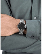 Load image into Gallery viewer, Tissot T Classic Everytime Quartz Black Dial Silver Steel Strap Watch for Men - T109.410.11.072.00