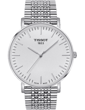 Load image into Gallery viewer, Tissot T Classic Everytime Large White Dial Silver Steel Strap Watch for Men - T109.610.11.031.00