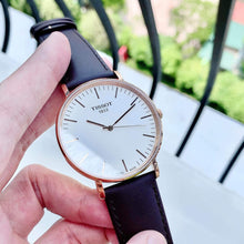 Load image into Gallery viewer, Tissot T Classic Everytime White Dial Brown Leather Strap Watch for Men - T109.610.36.031.00