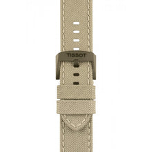 Load image into Gallery viewer, Tissot T Sport Chrono XL Beige Dial Khakhi Green Nylon Strap Watch for Men - T116.617.33.267.00