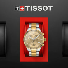 Load image into Gallery viewer, Tissot T Sport Chrono XL Classic Gold Dial Two Tone Steel Strap Watch for Men - T116.617.22.021.00
