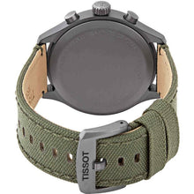 Load image into Gallery viewer, Tissot T Sport Chrono XL Beige Dial Khakhi Green Nylon Strap Watch for Men - T116.617.33.267.00