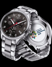 Load image into Gallery viewer, Tissot Chrono XL Quartz Asian Games Edition Black Dial Silver Steel Strap Watch For Men -  T116.617.11.057.02