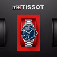 Load image into Gallery viewer, Tissot Seastar 1000 Blue Dial Silver Steel Strap Watch For Men - T120.410.11.041.00