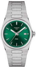 Load image into Gallery viewer, Tissot PRX Quartz Green Dial Steel Silver Steel Strap Watch for Men - T137.410.11.081.00