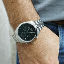 Load image into Gallery viewer, Tissot T Classic PR 100 Chronograph Black Dial Silver Steel Strap Watch for Men - T101.417.11.051.00