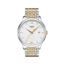 Load image into Gallery viewer, Tissot T Classic Tradition White Dial Two Tone Mesh Bracelet Watch for Women - T063.210.22.037.00