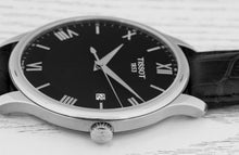 Load image into Gallery viewer, Tissot T Classic Tradition Black Dial Black Leather Strap Watch For Men - T063.610.16.057.00