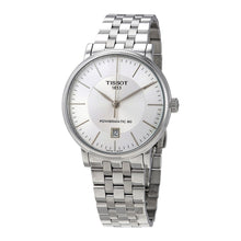 Load image into Gallery viewer, Tissot T Classic Carson Premium Powermatic 80 White Dial Silver Steel Strap Watch For Men - T122.407.11.031.00