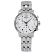 Load image into Gallery viewer, Tissot PRC 200 Chronograph White Dial Silver Steel Strap Watch For Men - T055.417.11.017.00