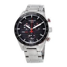 Load image into Gallery viewer, Tissot T Sport PRS 516 Chronograph Black Dial Silver Steel Strap Watch For Men - T100.417.11.051.01