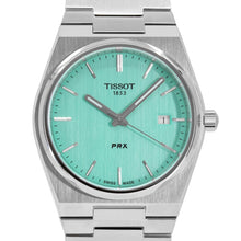 Load image into Gallery viewer, Tissot PRX Quartz Light Green Dial Silver Steel Strap Watch for Men - T137.410.11.091.01