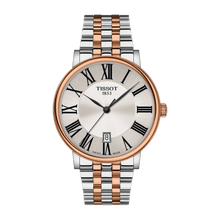 Load image into Gallery viewer, Tissot Carson Premium Powermatic 80 Silver Dial Two Tone Steel Strap Watch For Men - T122.407.22.033.00