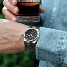 Load image into Gallery viewer, Tissot PRX Quartz Black Dial Silver Steel Strap Watch For Men - T137.410.11.051.00