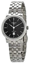 Load image into Gallery viewer, Tissot Carson Automatic Black Dial Silver Steel Strap Watch For Women - T085.207.11.051.00