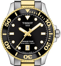 Load image into Gallery viewer, Tissot Seastar 1000 Black Dial Two Tone Steel Strap Watch for Women - T120.210.22.051.00