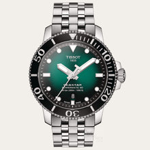Load image into Gallery viewer, Tissot Seastar 1000 Powermatic 80 Green Dial Silver Steel Strap Watch For Men - T120.407.11.091.01